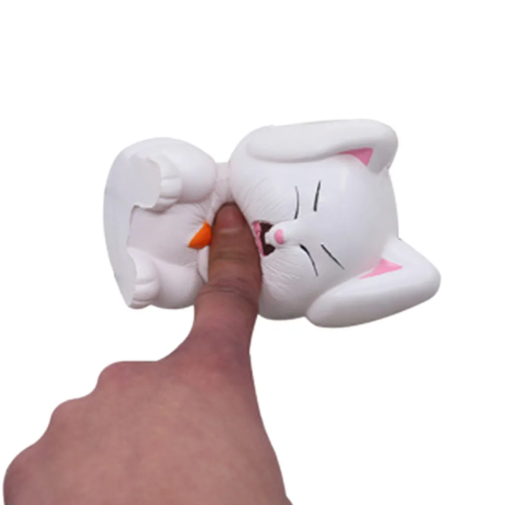 Stress Reliever Simulated Rabbit Slow Rising Squeezable Toy cartoon Aniaml Anti-anxiety Fun Toys Girly Heart Pinch Fun #A
