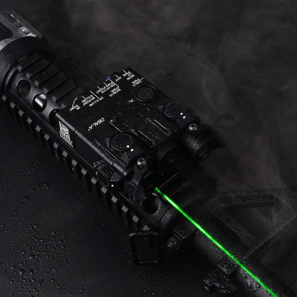 

Full Metal Tactical DBAL-A2 Green Laser Flashlight Hunting PEQ Laser Sight with QD Mount for 20mm Rail