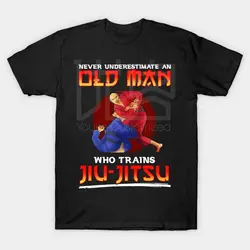 Jiu Jitsu никогда не занижает старину, который тренирует джиу футболка с надписью Jitsu Новинка Мужская одежда топы удивительные короткий рукав