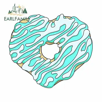 

EARLFAMILY 13cm x 11.5cm Frosted Donut Graffiti Car Sticker Fashion Decal Occlusion Scratch Vinyl Personality Car Styling