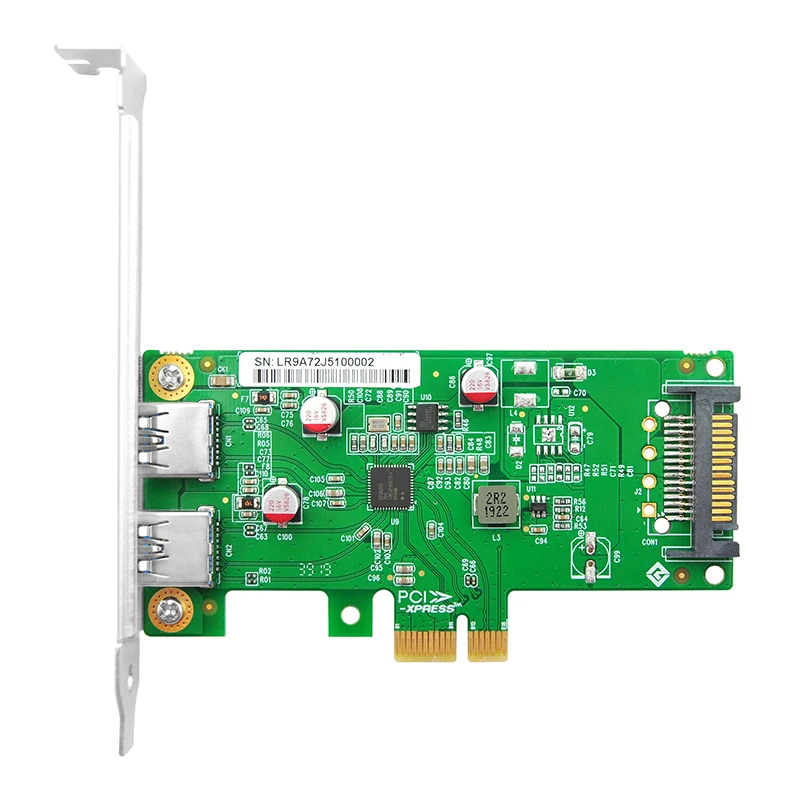 Linkreal USB 3,0 PCIe x1 Dual type A внешний адаптер