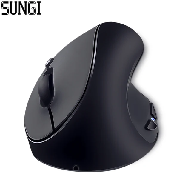 SUNGI 2.4GHz Optical Ergonomic Wireless Vertical Mouse 6 Buttons DPI