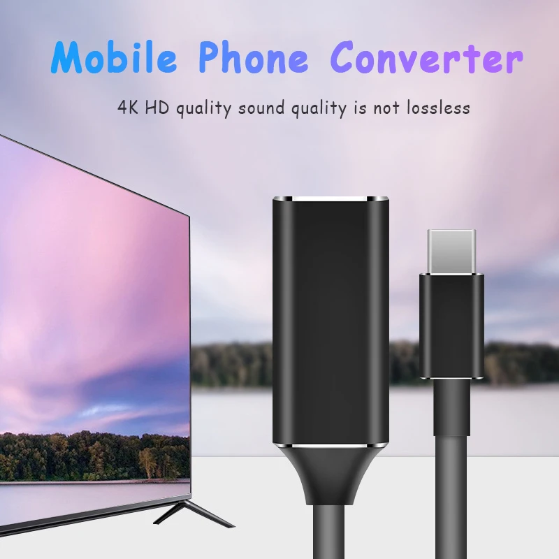 Новинка 2022 адаптер USB Type-C 3 1 (телефон) совместимый для ПК компьютера телевизора