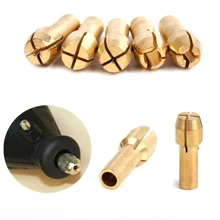 10 шт. латунные сверлильные патроны цанговые биты 4,8 мм 0,5-3,2 мм хвостовик универсальные вращающиеся инструменты