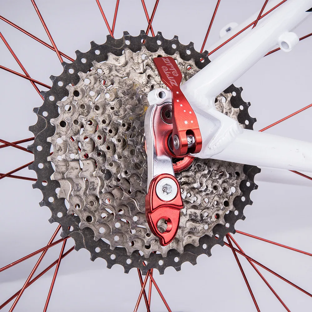 Алюминиевый Дорожный велосипед запчасти для велосипеда задний переключатель Вешалка удлинитель#3V21