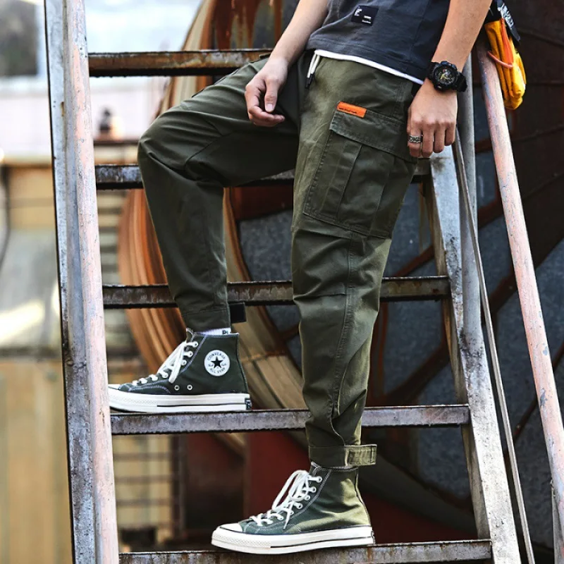 

INS Super Fire Pants Casual Pants CHIC Bib Overall Trend Versatile Straight-Cut Ankle Banded Pants Online Celebrity Popular Bran