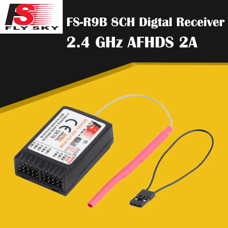 Flysky FS-R9B 2.4GHz 8CH Digtal Receiver System For Turnigy 9X FS- TH9B 9CH Remote Controller i6 i10 T6 CT6B Transmitter 1