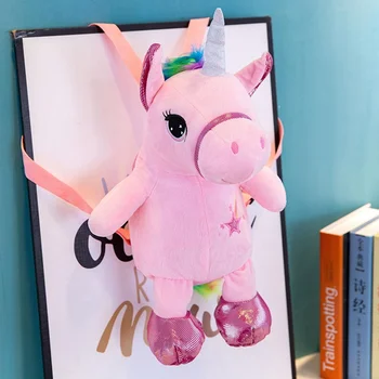 

Kids Unicorn Backpack Doll Rucksack Back To School Outdoor Bag Girl