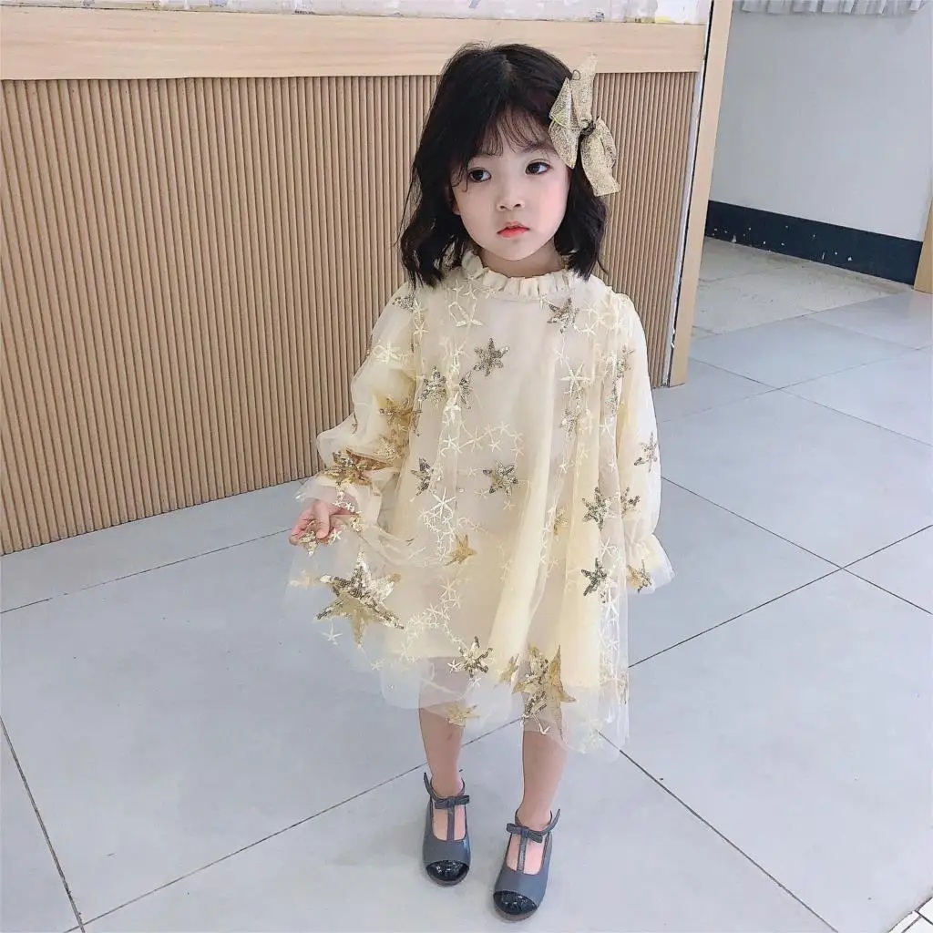 Mihkalev Baby Girl Clothes Kids Dresses For Girls Lace Dress Pattern children Elegant princess dresses long sleeve kids clothing | Детская