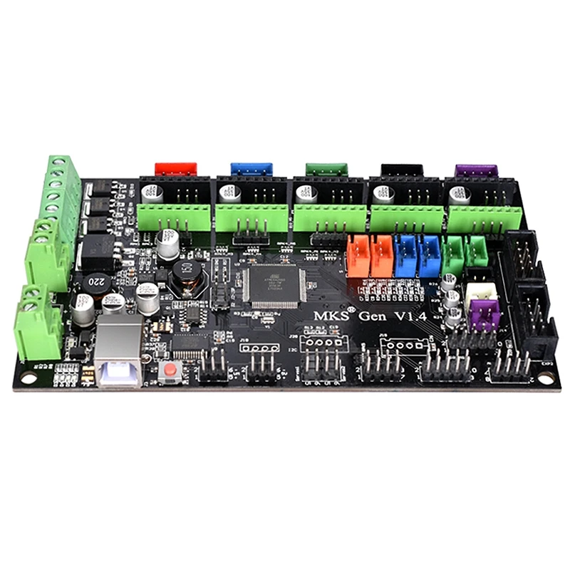 Makerbase 3D принтер MKS Gen V1.4 плата управления Поддержка TMC2130 V1.1 SPI TMC2208 A4988 DRV8825 драйвер