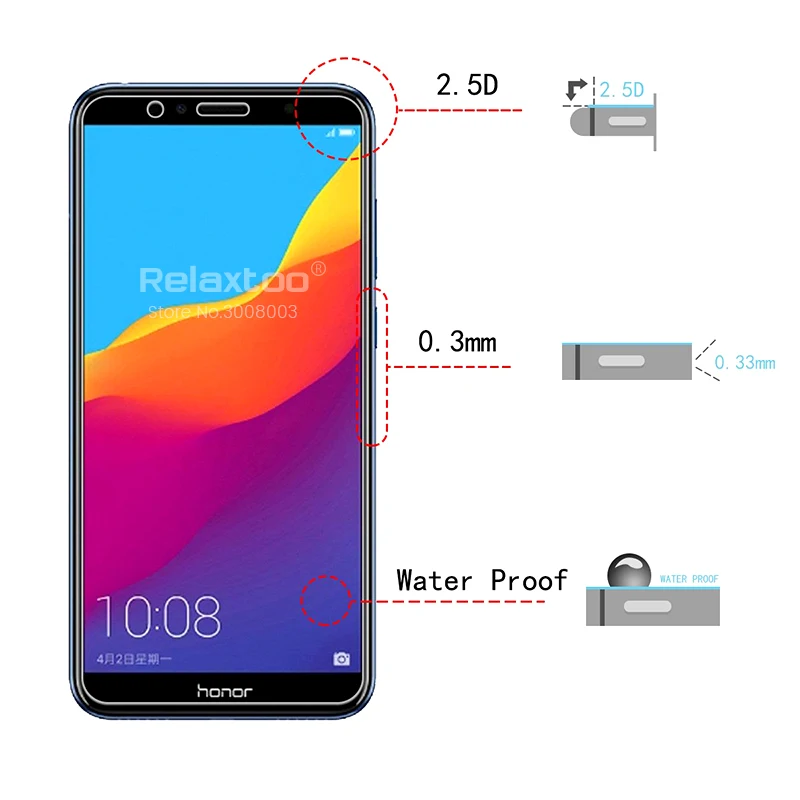 1 2 шт. Защитное стекло для экрана honor 7a защитные очки pro 7c 7 a c prime aum l29 Защитная