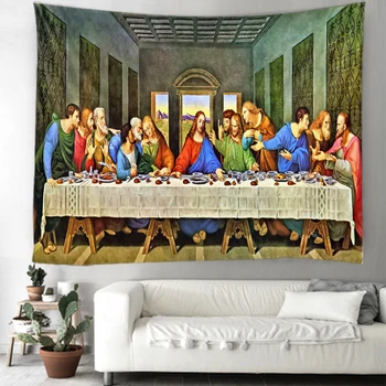 

The Last Supper Tapestry Canvas Reproduction Classic Wall Art Canvas Decoration Large Blankets Various Sizes