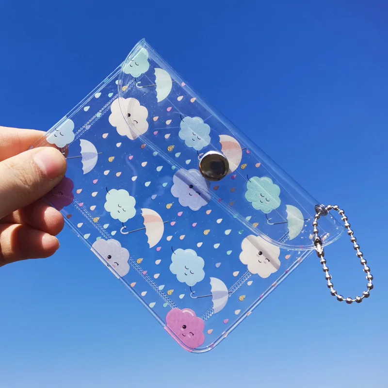 Sharkbang Kawai Transparent Cartoon Portable ID Credit Bank Bus Card Key Holder Cute Card Protective Case School Stationery 2