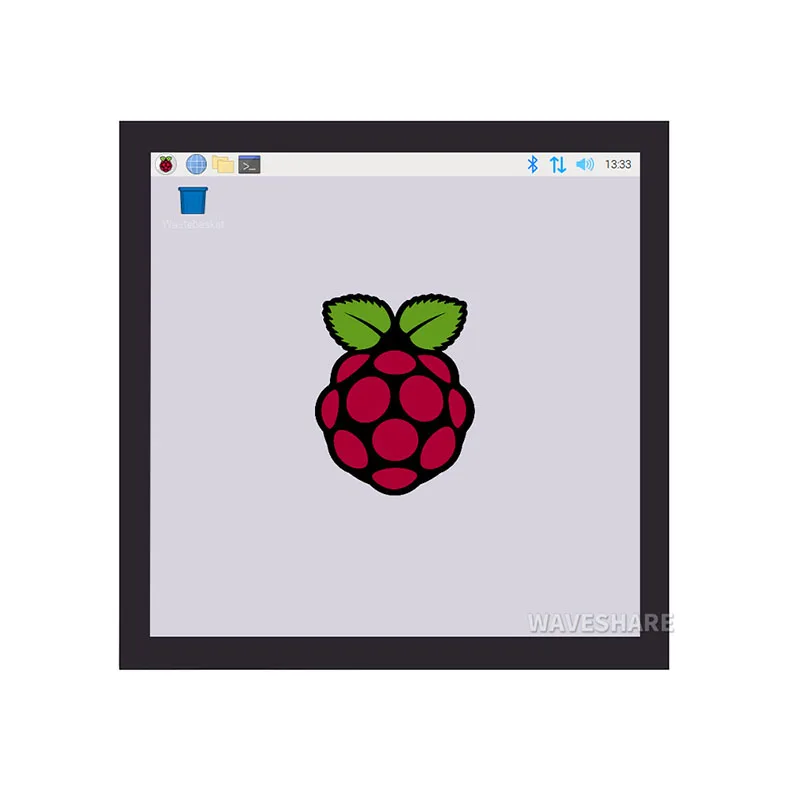 US $55.09 Waveshare 4 Square Capacitive Touch Monitor DPI LCD for Raspberry Pi 4 3 720×720 Resolution IPS Panel Toughened Glass Cover