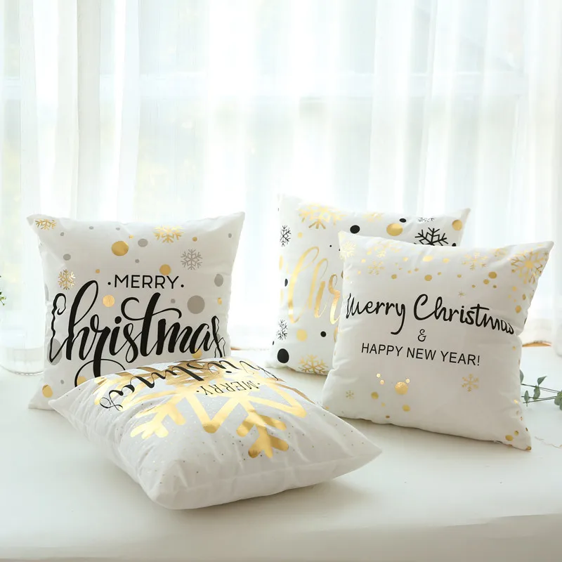 Рождественский чехол для подушки с рождеством, рождественские украшения для дома, олень, Санта Клаус, новогодний подарок