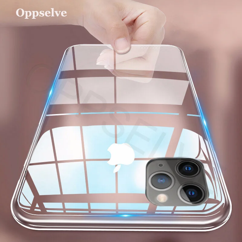 

Oppselve Clear Case For iPhone 11 XS Max Xr X 8 7 6 6S Plus Soft TPU Silicone Cover For iPhone Transparent Coque Fundas Capa