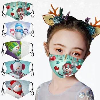 

5pc Children Cartoon Printed Reusable Washable Outdoor Breathable Face Mask Mascarilla Reutilizable Mondkapjes Mascherine Masque