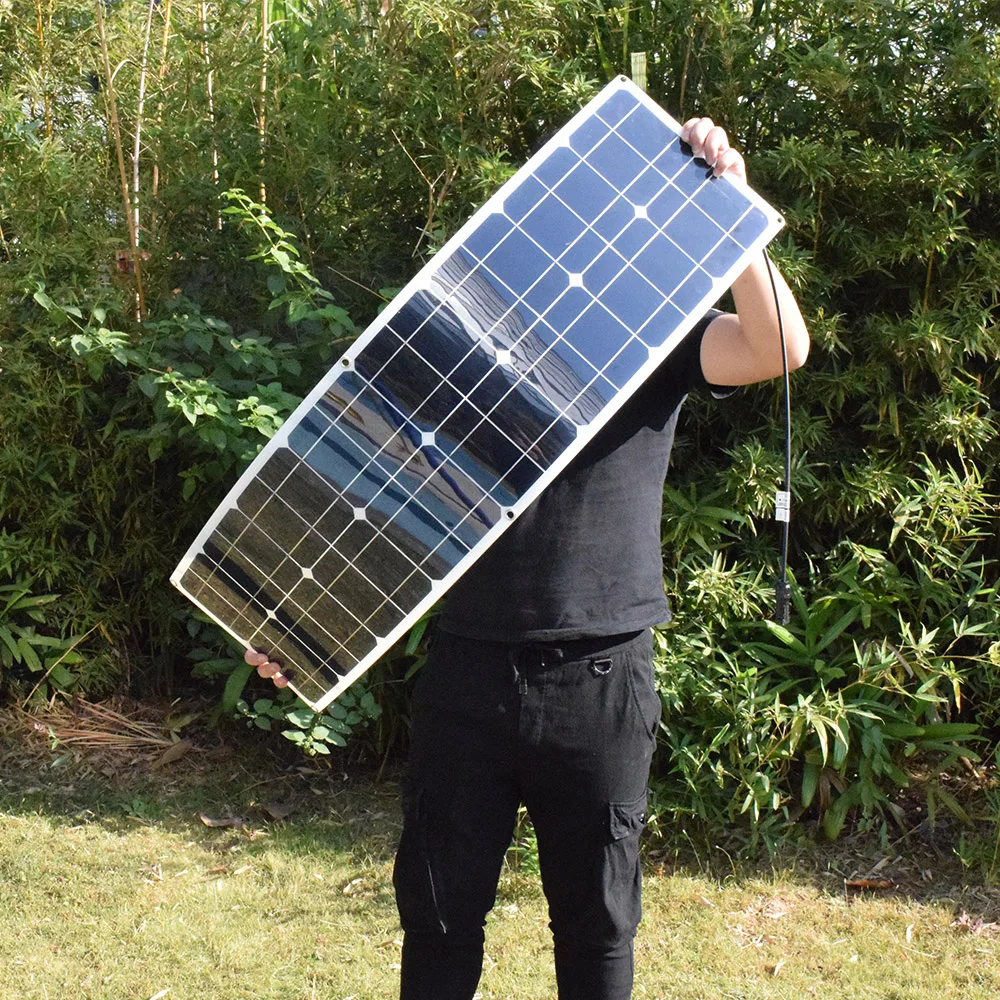 XINPUGUANG 50w 16v PET Solar Panel Cell MonocryStalline Silicon Module MC4 Cable Connector 12v Battery Led RV Charge XINPUGUANG 50w 16v PET Solar Panel Cell MonocryStalline Silicon Module MC4 Cable Connector 12v Battery Led RV Charge