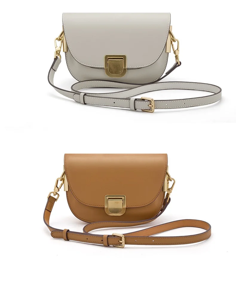 Jonlily женская натуральная кожаный седельный мешок Shoulderbag Женская модная сумка-мессенджер через плечо ежедневный кошелек для подростков-KG254
