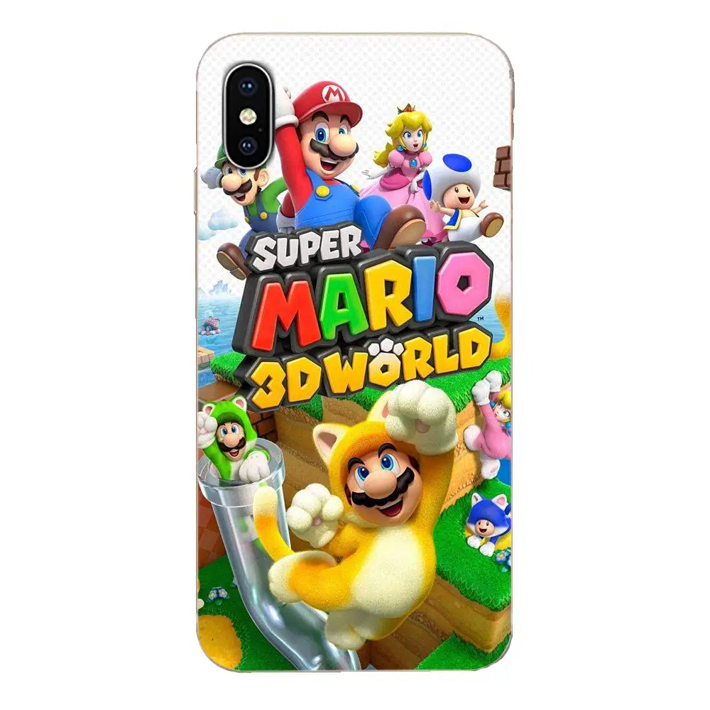 Для Apple iPhone 11 Pro X XS Max XR 4 4S 5 5C 5S SE 6 6S 7 8 Plus TPU Quinn телефон смешной Супер Марио Bros грибы - Цвет: as picture