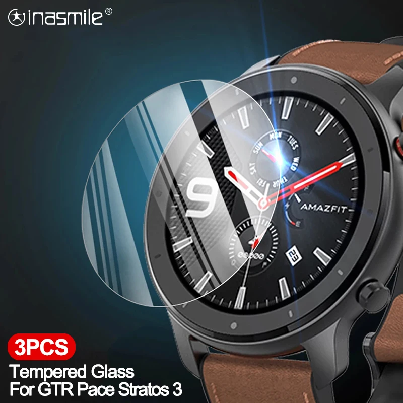 Закаленное стекло для смарт-часов Xiaomi Huami Amazfit GTR 42 мм 47 Защитная пленка экрана Pace