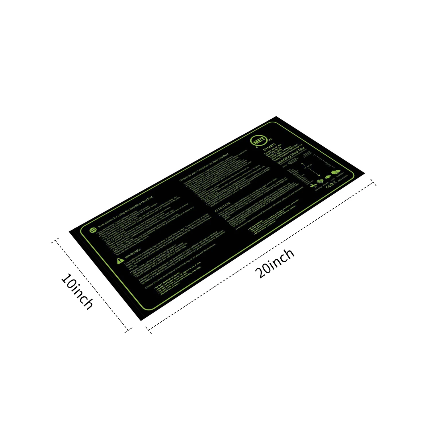 Горячее предложение Новый подогревающий коврик для рассады прочный