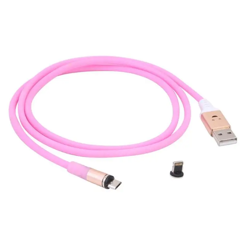 Портативный 2 в 1 Магнитный 8 Pin Micro Typec micro USB светильник кабель для зарядки мобильных телефонов Магнитная всасывающая головка легко подключить