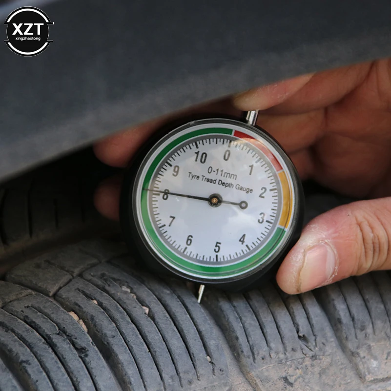 CarWheelTirePressureTreadDepthGaugeMeterPointerIndicator