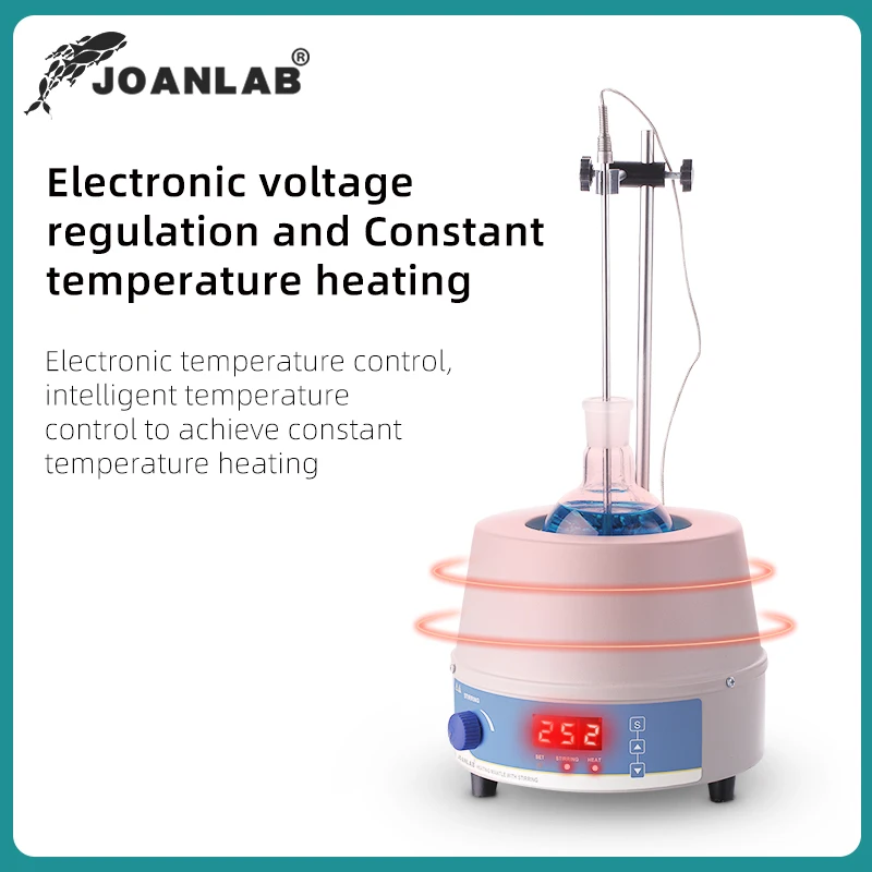 디지털 전기 가열 맨틀, 자기 교반 실험실 장비 자기 교반기 온도 컨트롤러 500ml 110v 220v