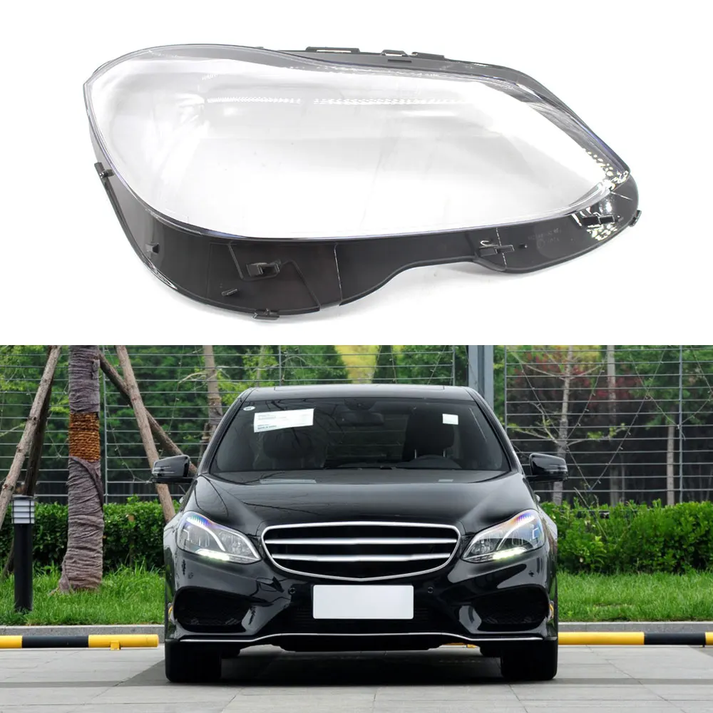 Для Mercedes-Benz W212 E200L E260L E280L E300L E350L крышка фары автомобиля прозрачные линзы Авто оболочка Крышка