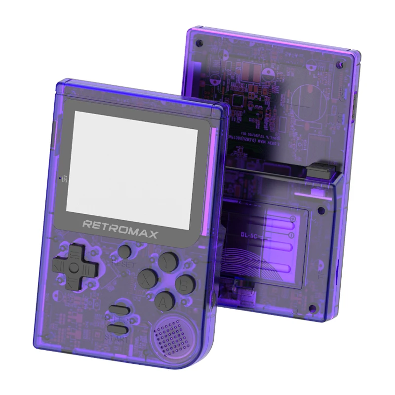 Purple Данные лягушка Retromax 8 бит мини портативная игровая консоль встроенный 181 игр 3 дюймов ЖК-Видео игровой плеер детский подарок - Цвет: Purple