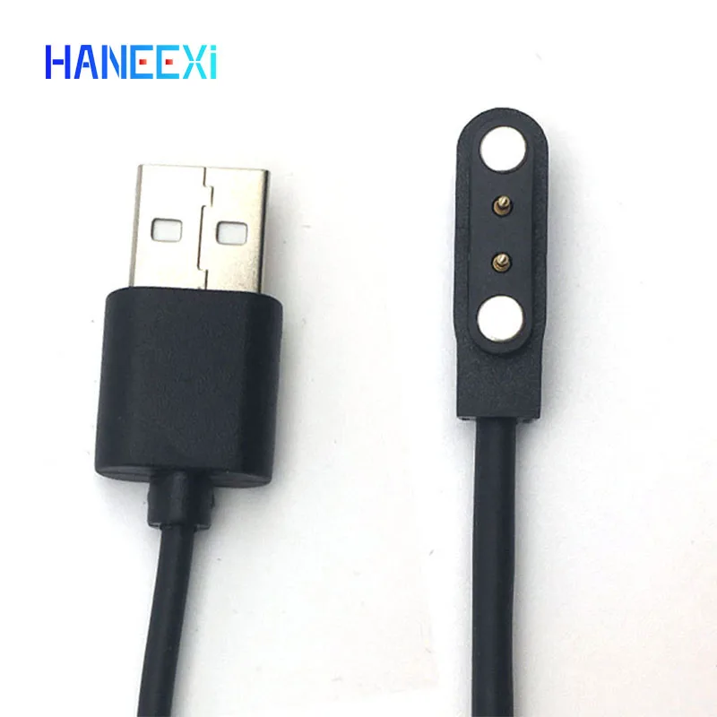 ZL02 ZL01 스마트 시계 팔찌 2 핀 블랙 전원 충전기 데이터 케이블에 대 한 고품질 자기 충전 케이블 와이어