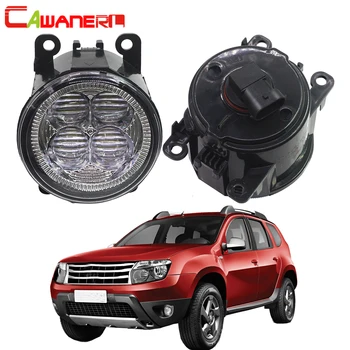 

Cawanerl For 2012-2015 Renault Duster Closed Off-Road Vehicle Car LED Fog Light Bulb Angel Eye Daytime Running Light DRL 12V