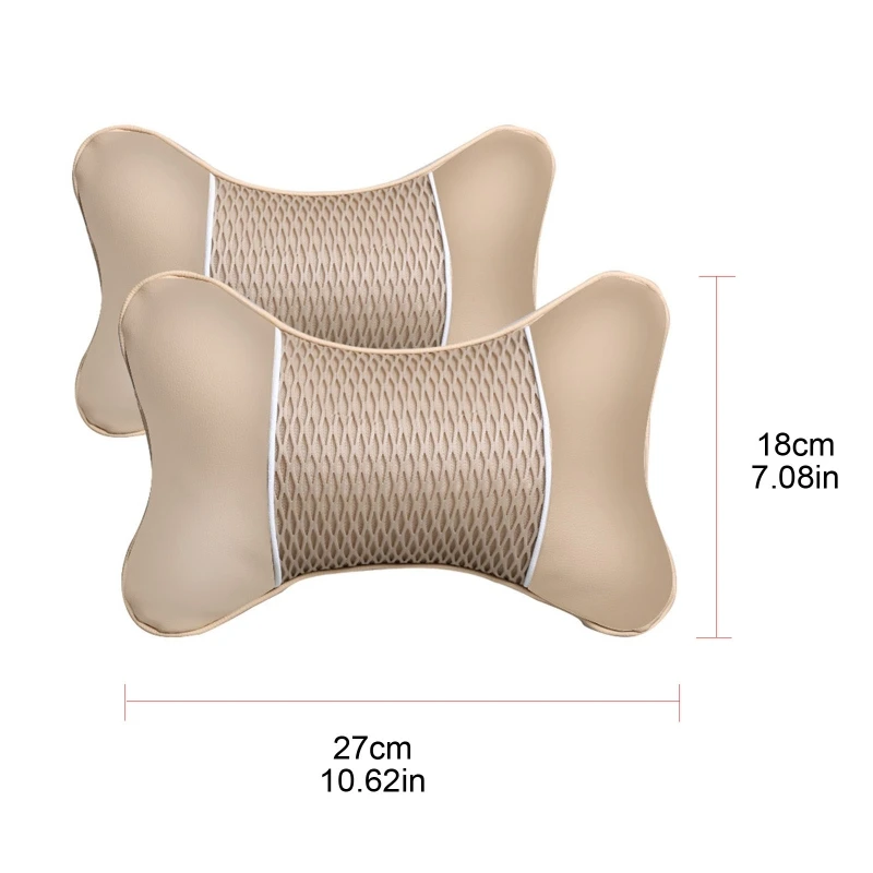 

2pcs/set Car Neck Pillow Automobile Head Neck Rest Cushion Neck Support Q39F