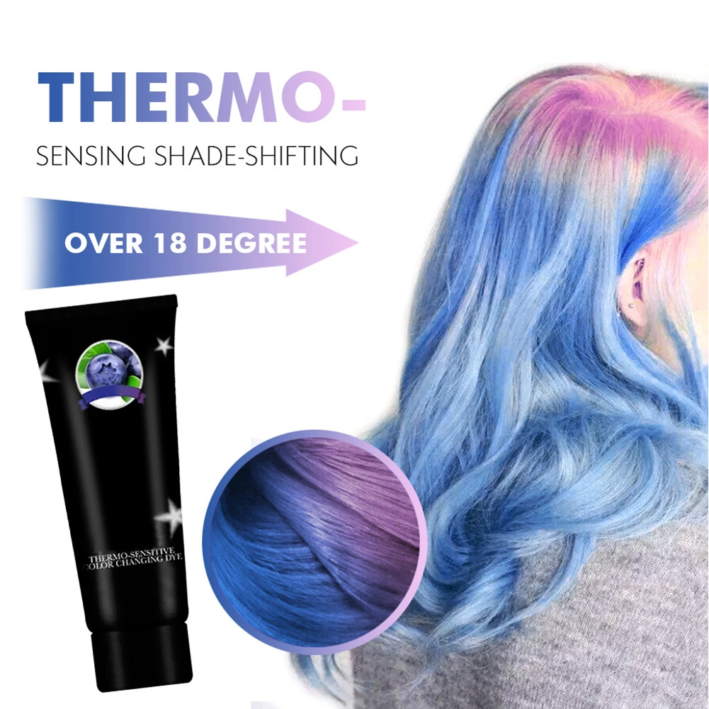 Thermo Chromic Wonder Dye Color Changing Mermaid Hair Dye Gray Hair Color  Cream Thermo Sensing Shade Shifting Hair Color Wax - Hair Color - AliExpress