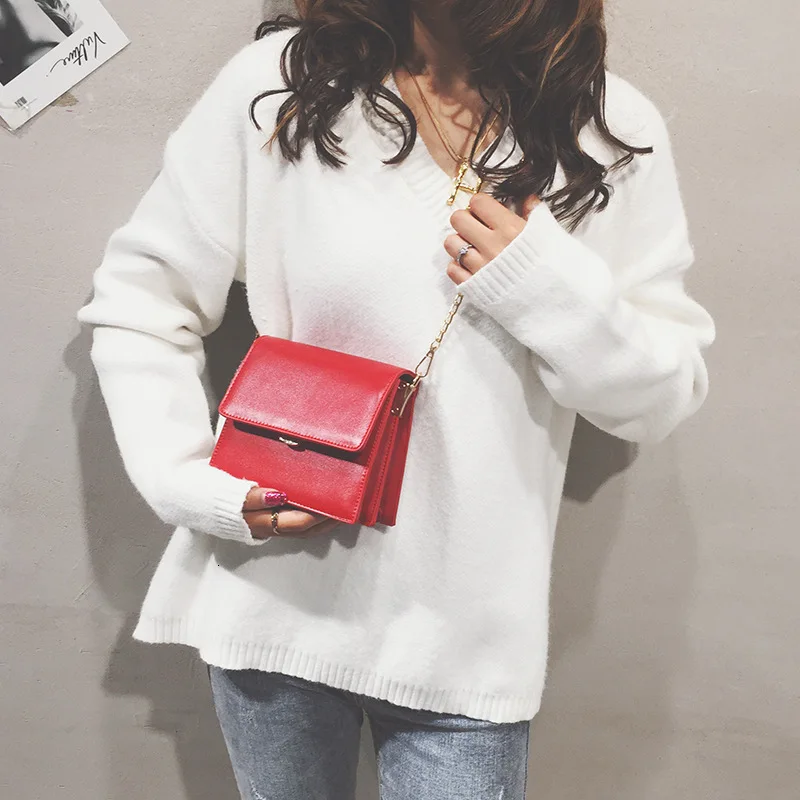 

Small Square Woman Concise Single Shoulder Satchel Exceed