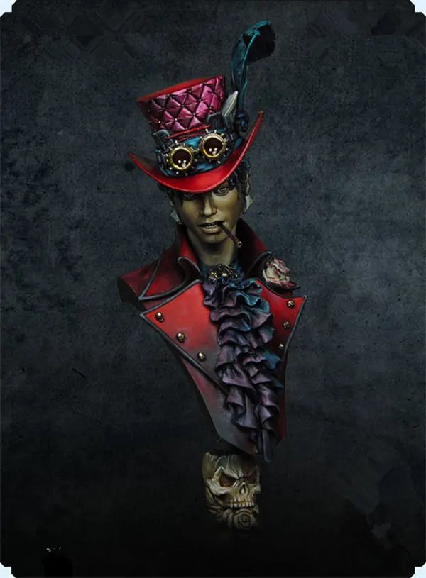 

Fantasy 1/10 Scale Smoking Mike Personalized Resin Bust Miniatures Unpainted DIY Assembling Static Male Figure GK Model Kits