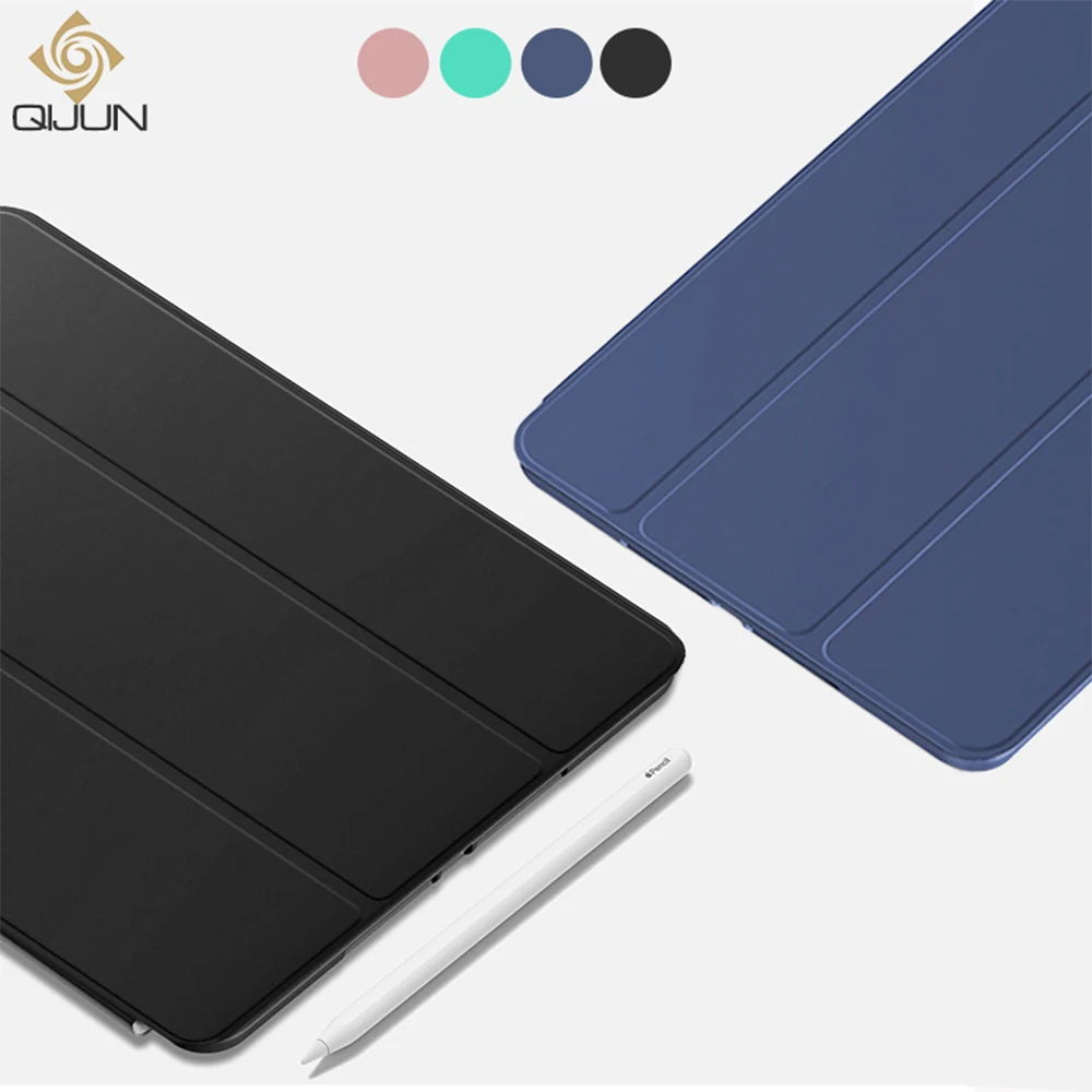 

QIJUN For iPad Mini 2019 Mini 5 7.9 Case Stand Auto Sleep Smart PC Back Cover For iPad mini5 A2133 A2124 Fundas Protective case
