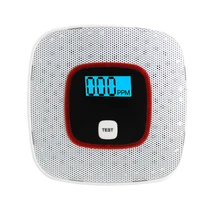 Светодиодный датчик дыма+ угарного газа, высокая чувствительность, Беспроводной детектор дыма для безопасности дома и путешествий