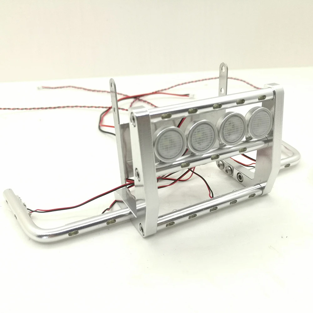 Передний бампер из алюминиевого сплава с ЧПУ светодиодный светильник кой для 1/14