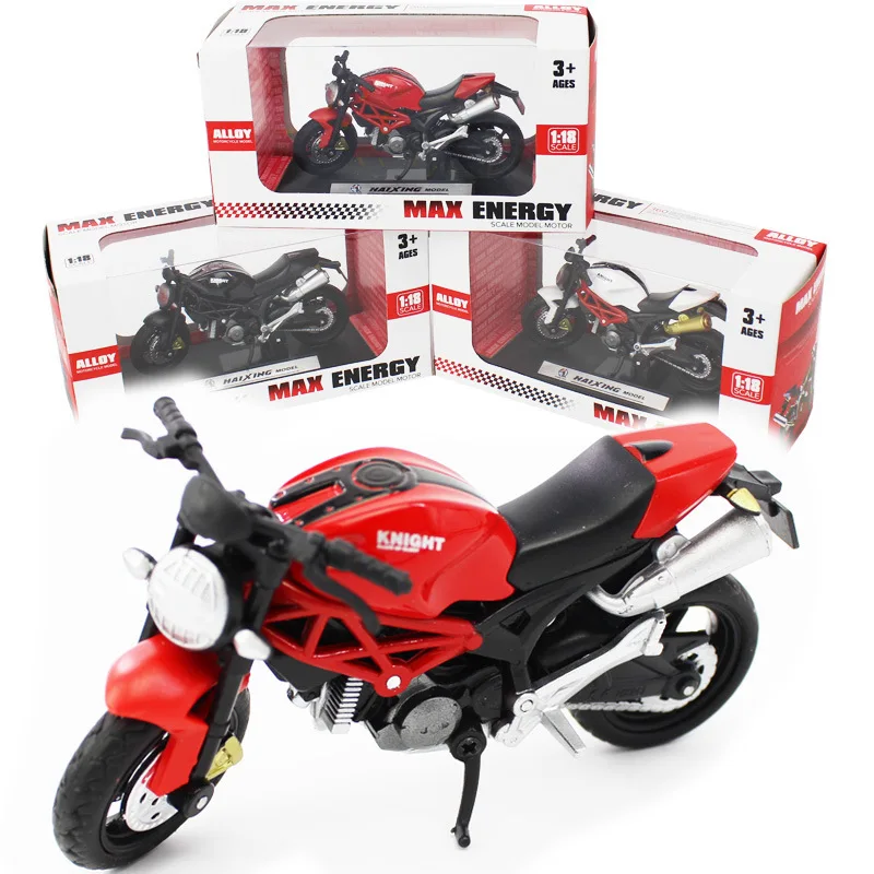 

1: 18 Alloy Motorcycle CHILDREN'S Toy Car Model Decoration Gift