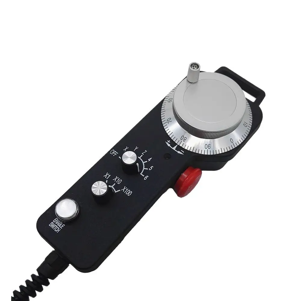 TM2080-100BSL5 MPG With Cable 222*80MM Size Handy Encoder / Manual Pulse Generator For CNC Machine