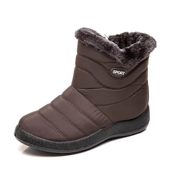 

2020 New Snow Boots Women's Boots Foreign and Korean version of Martin Women's Boots set foot women's cotton shoes large 43