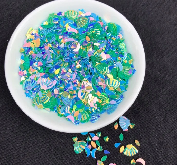 12 г/лот Slime Подвески ПВХ DIY Морская звезда оболочки шарма сердца для Slime наполнители Подвески UV шармы - Окраска металла: 6