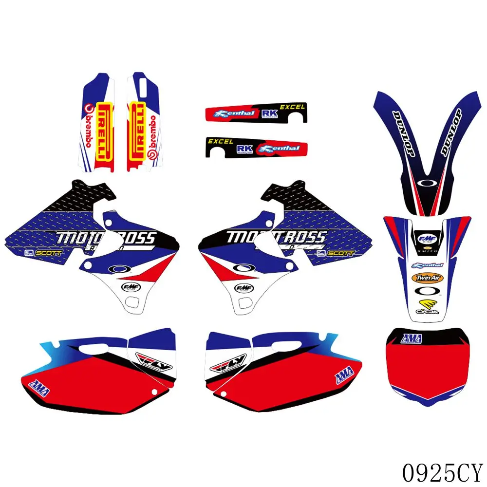 Графические наклейки задний фон для мотоцикла на заказ YAMAHA YZ250F YZ400F YZ426F YZF 250 400 426
