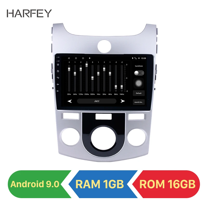 

Harfey 2 Din car Stereo GPS Quad Core Android 9.0 9 inch WiFi Car Radio for 2008 2009 2010-2012 KIA Forte MT Rearcamera