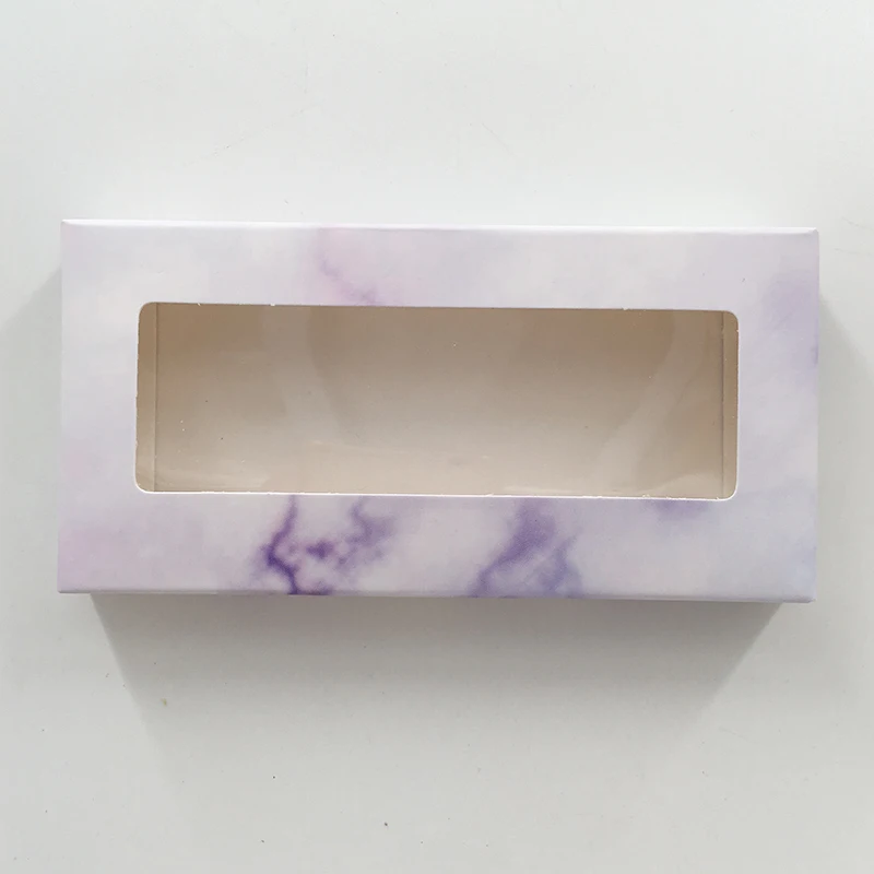 Рождественские Ресницы Коробка FedEx DHL подходят 3D норковые ресницы - Цвет: Purple marble