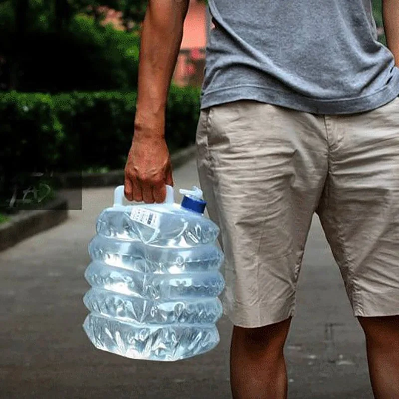5L 15L Открытый складной мешок для воды контейнер Кемпинг Туризм Портативный выживания воды для хранения и переноски сумка Контейнер