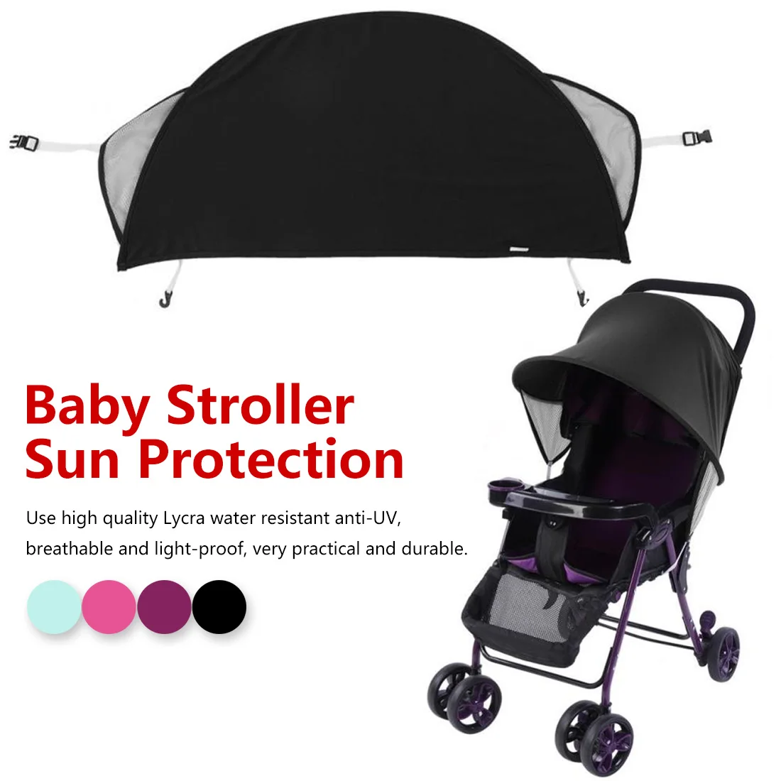 

Baby Stroller Sun shade Anti-uv Sun Protection Accessoires Poussette Baby Car Seat Pram Cover Sun Visor for Carriage