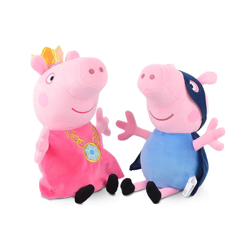 Оригинальный Свинка Пеппа мягкие плюшевые животные 30 см Джордж принцесса Свинка Пеппа семейный набор день рождения игрушки для детей